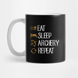 Eat sleep archery repeat Mug